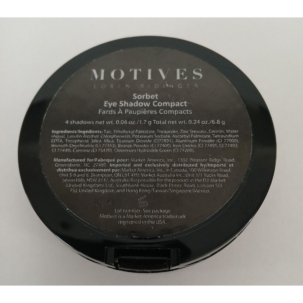 Motives Loren Ridinger Sorbet Eyeshadow Compact with Mirror - Damaged See Pics - Picture 2 of 8